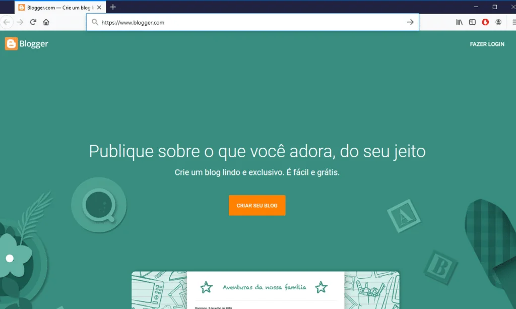 Quer ter seu próprio blog gratuito? Aprenda como criar com a plataforma Blogger