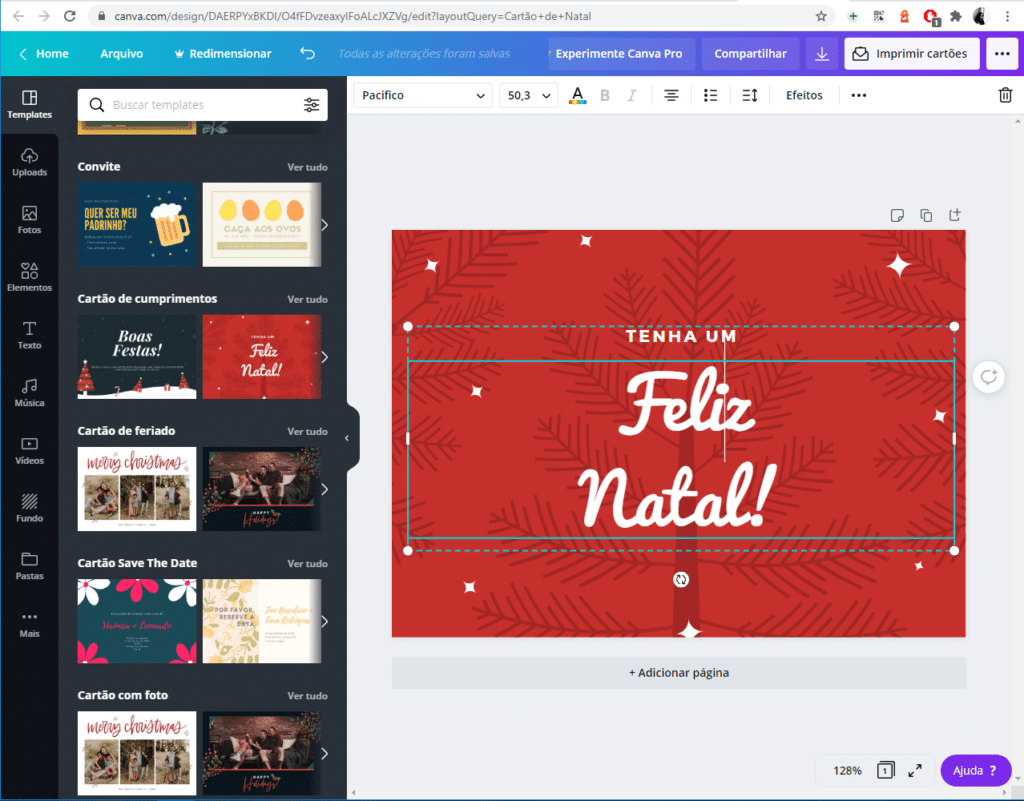 Como criar um cartão de Natal para compartilhar com seus amigos nas redes sociais